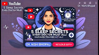 Unlocking the Secrets to Better Sleep Essential Tips for Doctors with Dr Nishi Bhopal MD [upl. by Orgalim]