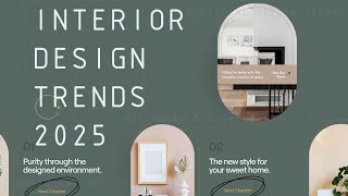 Interior Design Trends 2025 [upl. by Yendroc630]