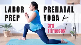 Labor Prep Prenatal Yoga Flow for Third Trimester  20 Mins Prenatal Yoga for Natural Birth [upl. by Nnaitsirk305]