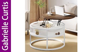 YITAHOME Round Lift Top Coffee Table Review [upl. by Asiar]