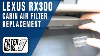 How to Replace Cabin Air Filter Lexus RX300 [upl. by Phiona]