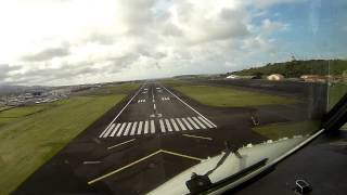 Landing in Lajes Terceira Island  Azores [upl. by Notniw]