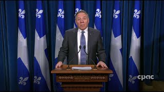 Le PM du Québec François Legault commente le budget 20242025 — 13 mars 2024 [upl. by Jacquie]