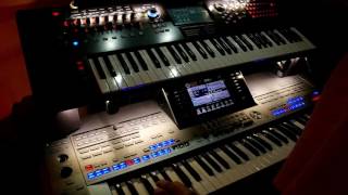 Jan Hammer Crocketts Theme  Cover Yamaha Tyros amp Montage [upl. by Nerraj308]