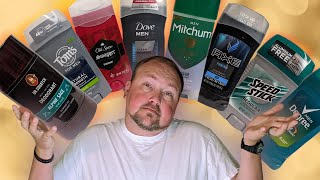 Men Deodorants Review Dr Squatch vs Toms Old Spice Dove Mitchum Degree Axe and Speed Stick [upl. by Erdua]