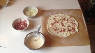 Original Elsässer Flammkuchen ein leckeres Rezept [upl. by Baalman]