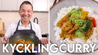 Kycklingcurry av en Äkta Kines  Pappa Poon [upl. by Dutch]