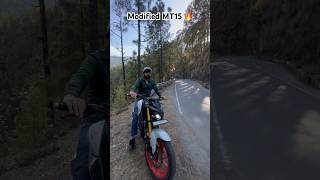 Modified MT15 🔥 mt15bs yamaha bikelover trendingsong shortsfeed youtubeshorts [upl. by Ashby]