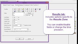 FinishLynx Tutorial Options Dialog Box [upl. by Nuzzi]