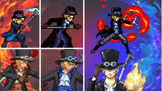 EVOLUTION OF SABO IN ONE PIECE GAMES MUGEN  All Ultimates [upl. by Kier559]