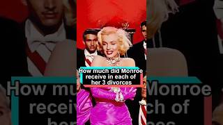 Do you know how much Marilyn Monroe received in each of her 3 divorcesusa celebritiescelebrity [upl. by Araminta749]