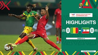 Mali 🆚 Equatorial Guinea Highlights  TotalEnergiesAFCON2021 Round Of 16 [upl. by Alehcim195]