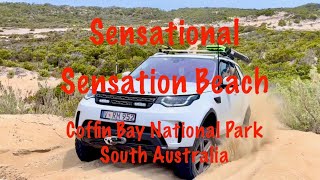 Sensation Beach Coffin Bay National Park 2024 Our Land Rover L462 Discovery 5 was made for this [upl. by Ahseuqal]