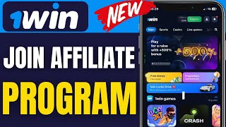 How To Join 1win Affiliate Program 2024 [upl. by Gilbye]