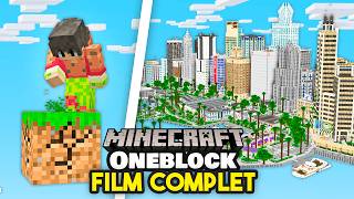 Jai survécu 1000 Jours sur 1 SEUL BLOC Minecraft Film complet [upl. by Whitebook]