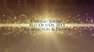 Château Siaurac Gold Best Of Wine Tourism 2015 [upl. by Soma]