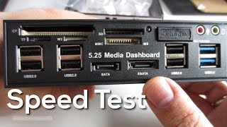 Cheap Chinese USB 30 Front Panel with Card Reader  unboxing installation and speed test [upl. by Sanchez]