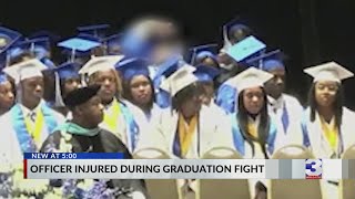 Fight breaks out at high school graduation [upl. by Suoicerpal]