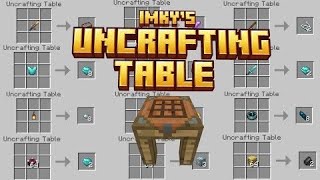 Minecraft Pocket Edition Uncrafting Table Addon for 120  addons for Minecraft pocket edition [upl. by Esyak]