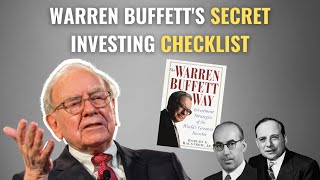 Warren Buffetts Secret Investing Checklist  The Warren Buffett Way Summary [upl. by Ahsiei97]