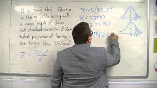 AQA Statistics 1 404 Using the Normal Distribution Example 2 TI82 STATS [upl. by Swiercz]