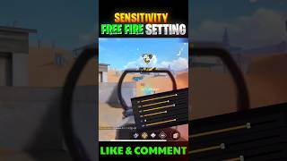 FREE FIRE BEST SENSITIVITY SETTING IN TELUGU freefire ffsensitivity shortfeed shorts [upl. by Phio93]