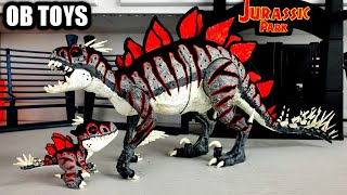 CUSTOM MATTEL SNAP SQUAD STEGOSAURUS SCORPIUS REX E750 GLOW IN THE DARK TOY DINOSAUR HYBRID REPAINT [upl. by Scever]