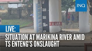 LIVE Marikina River situation amid Tropical Storm Entengs onslaught  Sept 2 [upl. by Aiynat43]