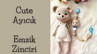 66 CUTE AYICIK EMZÄ°K ZÄ°NCÄ°RÄ°  Ã‡OOOK TATLI emzikzinciri amigurumi [upl. by Leyameg]