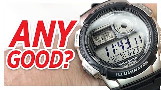 CASIO AE1000W AE1000W1A2VEF Digital Watch Review  Is this budget Casio any good [upl. by Malin135]