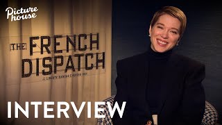 Lea Seydoux on The French Dispatch  Interview [upl. by Inalak413]