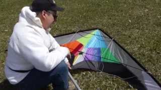 Great affordable 102quot Dual Line Stunt Kite [upl. by Tanitansy]