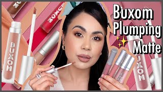 Buxom Full On Plumping Lip Matte Review [upl. by Natalee]