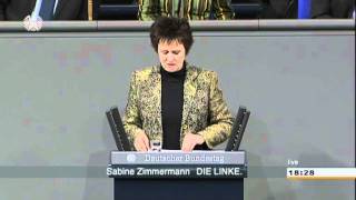 Sabine Zimmermann DIE LINKE Arbeitslosengeld statt Hartz IV [upl. by Zinah48]