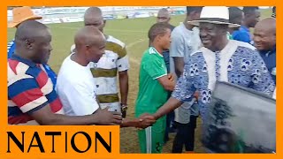 Raila Odinga the guest of honour at Fernandes Barasa Governor Cup at Bukhungu Stadium [upl. by Eidna]