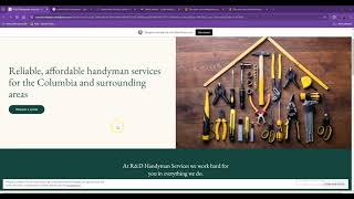 Website Analysis Video for R amp D Handyman Services [upl. by Volding]