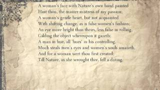 Sonnet 20 A womans face with Natures own hand painted [upl. by Akiria988]