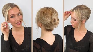 Super Easy Updo For Short Hair [upl. by Ymrej865]