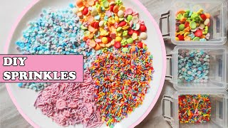 DIY Sprinkles  How to Make Your Own Sprinkles [upl. by Seidule]