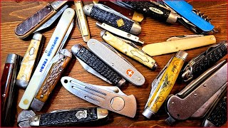 21 Vintage Pocket Knives from my Collection [upl. by Domph181]