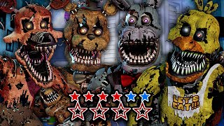 Five Nights at Freddys 4 ALL MINIGAMES [upl. by Ddat652]