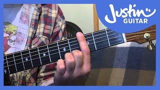 E Shape Barre Chord Grip Major and Minor Guitar Lesson IM111 How to play IF Stage 1 [upl. by Ainoda664]