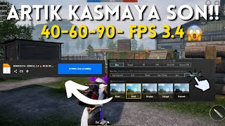 PUBG MOBİLE 34 60 FPS CONFİG PUBG MOBİLE 60 FPS YAPMA EN AKICI 60 FPS CONFİG 34 SÜRÜM [upl. by Goode]