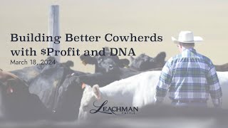 Building Better Cowherds with Profit and DNA  March 18 2024 [upl. by Calendre]