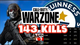 QUADS WORLD RECORD 143 KILLS I dropped 43  Call of Duty Warzone [upl. by Autrey625]