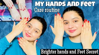 My Hands and Feet Care Routine  Glowy and Clear Hands amp Feet [upl. by Waylan]