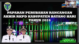 Rapat Fasilitasi Perubahan RKPD Kab Batanghari Tahun 2024 [upl. by Donoghue522]