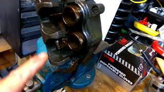 Motorcycle Brake Caliper pot removal Honda Deauville [upl. by Ainolopa]