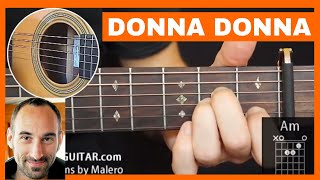 Donna Donna Guitar Lesson  part 1 of 4 [upl. by Lladnyk]