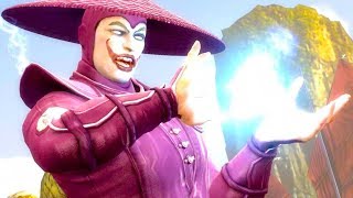 Mortal Kombat 9  The Joker Raiden Costume Skin PC Mod Performs Intro On All Stages 4K Mods [upl. by Leatri286]